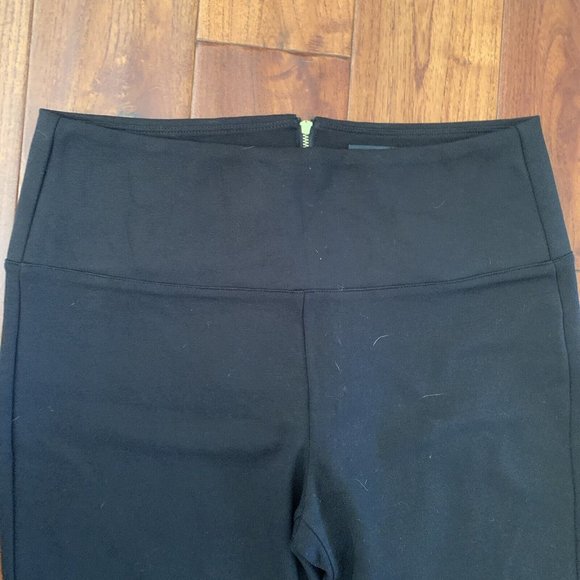 bebe Women's Tuxedo Black Tapered Leg Back Zip Flat Front Dress Pants Size M - Picture 3 of 14